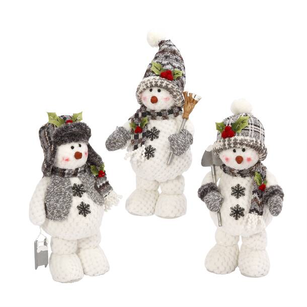 The Holiday Aisle® 2 Piece Plush Snowmen Set And Reviews Wayfair